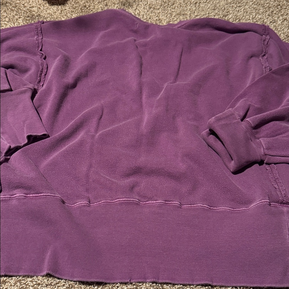 Free People / We The Free oversized purple Camden sweatshirt (L) - EUC! - Picture 8 of 8